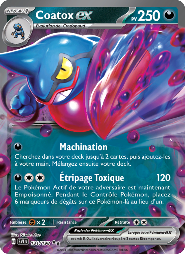 Coatox-ex 131 — Scarlet & Violet (French Pokémon TCG card)