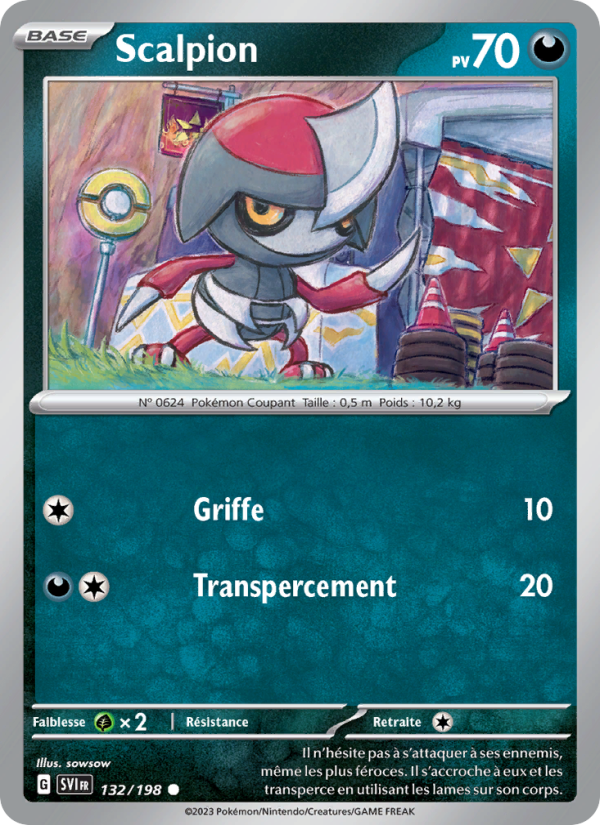 Scalpion 132 — Scarlet & Violet (French Pokémon TCG card)