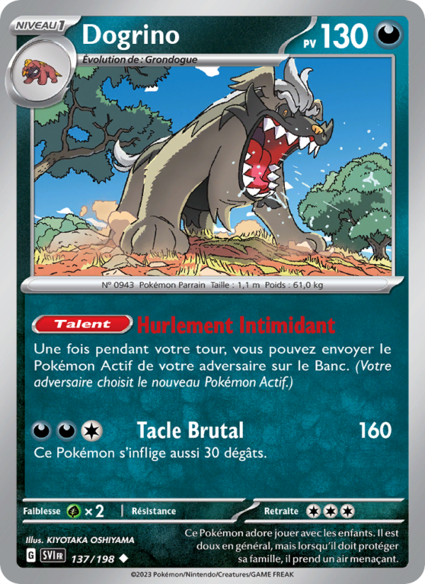 Dogrino 137 — Scarlet & Violet (French Pokémon TCG card)