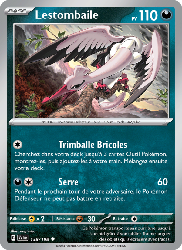 Lestombaile 138 — Scarlet & Violet (French Pokémon TCG card)