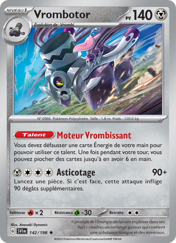 Vrombotor 142 — Scarlet & Violet (French Pokémon TCG card)