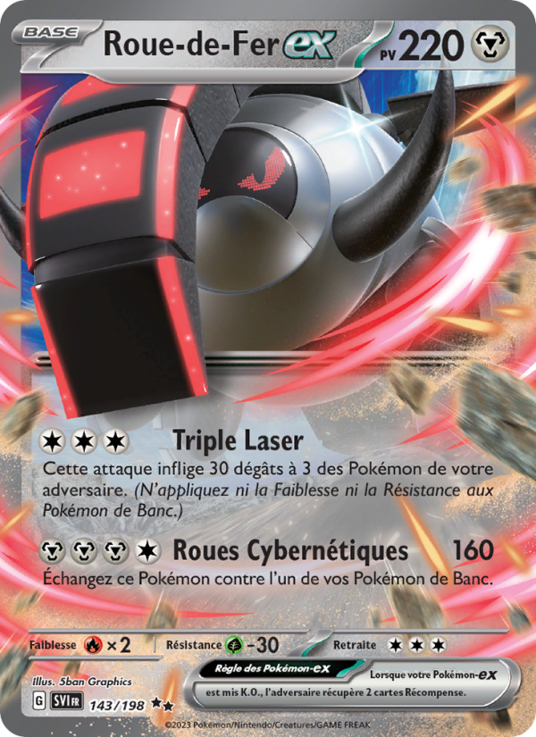 Roue-de-Fer-ex 143 — Scarlet & Violet (French Pokémon TCG card)