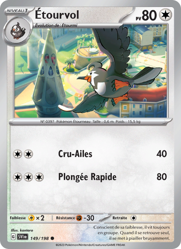 Étourvol 149 — Scarlet & Violet (French Pokémon TCG card)