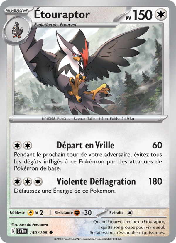 Étouraptor 150 — Scarlet & Violet (French Pokémon TCG card)