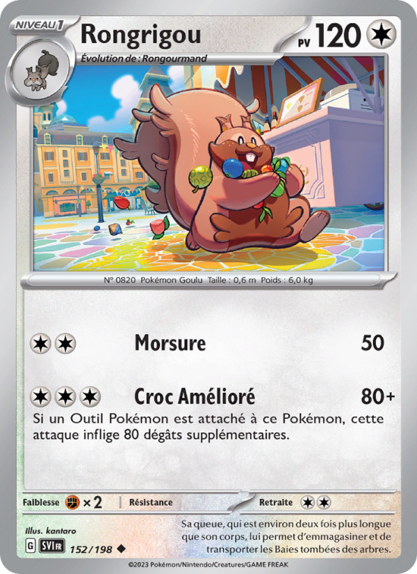 Rongrigou 152 — Scarlet & Violet (French Pokémon TCG card)