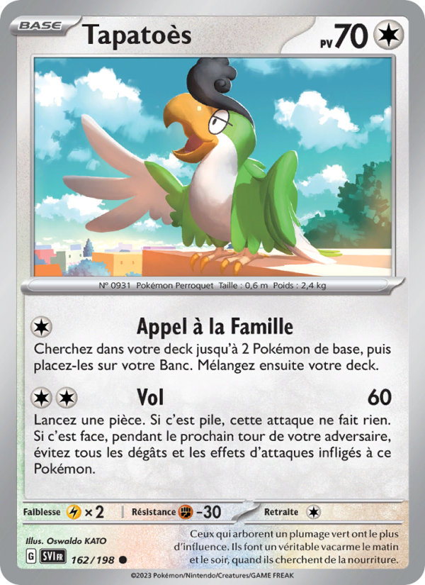 Tapatoès 162 — Scarlet & Violet (French Pokémon TCG card)