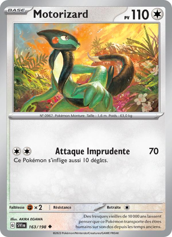 Motorizard 163 — Scarlet & Violet (French Pokémon TCG card)