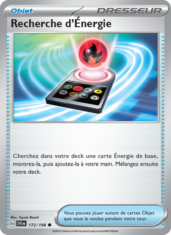 Recherche d'Énergie 172 — Scarlet & Violet (French Pokémon TCG card)