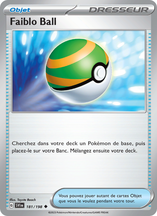 Faiblo Ball 181 — Scarlet & Violet (French Pokémon TCG card)
