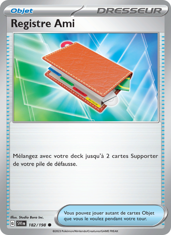 Registre Ami 182 — Scarlet & Violet (French Pokémon TCG card)