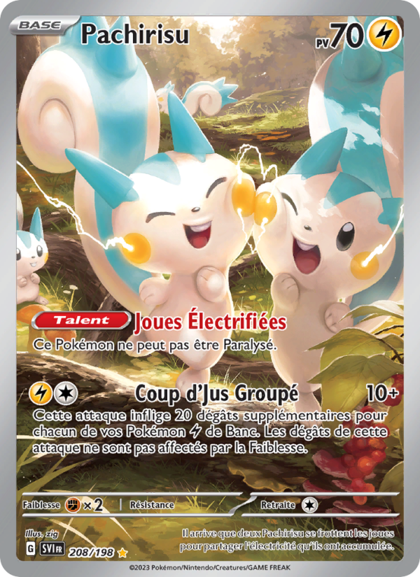 Pachirisu 208 — Scarlet & Violet (French Pokémon TCG card)
