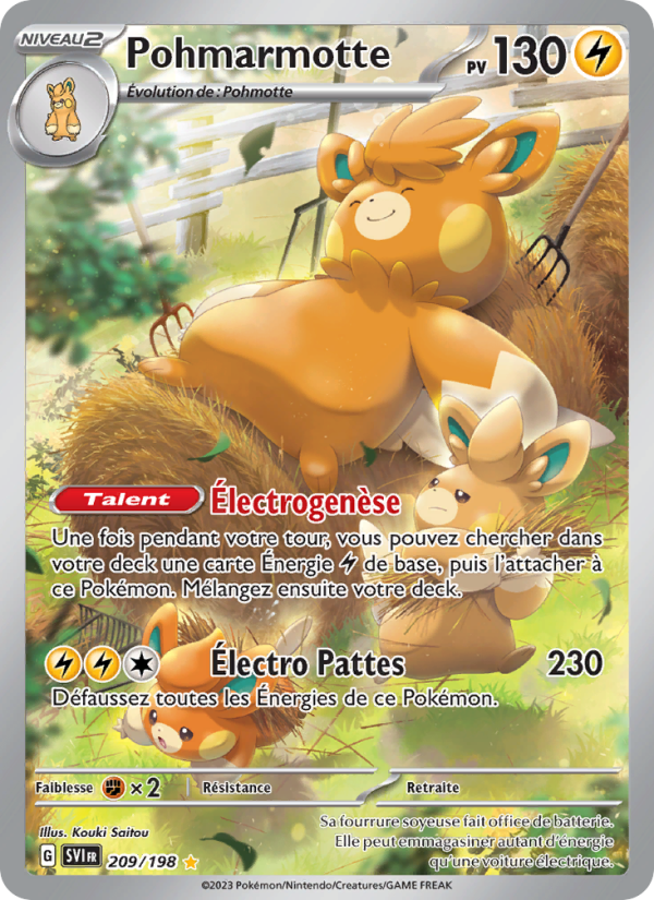 Pohmarmotte 209 — Scarlet & Violet (French Pokémon TCG card)