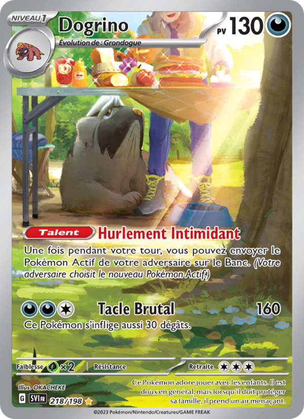 Dogrino 218 — Scarlet & Violet (French Pokémon TCG card)
