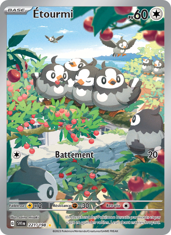 Étourmi 221 — Scarlet & Violet (French Pokémon TCG card)