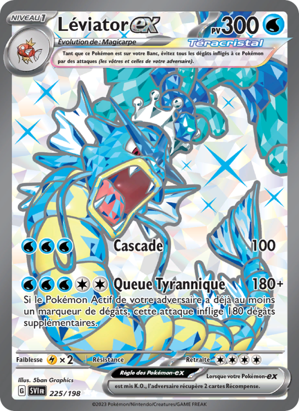 Léviator-ex 225 — Scarlet & Violet (French Pokémon TCG card)
