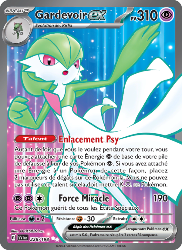 Gardevoir-ex 228 — Scarlet & Violet (French Pokémon TCG card)