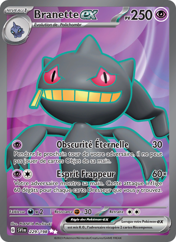 Branette-ex 229 — Scarlet & Violet (French Pokémon TCG card)