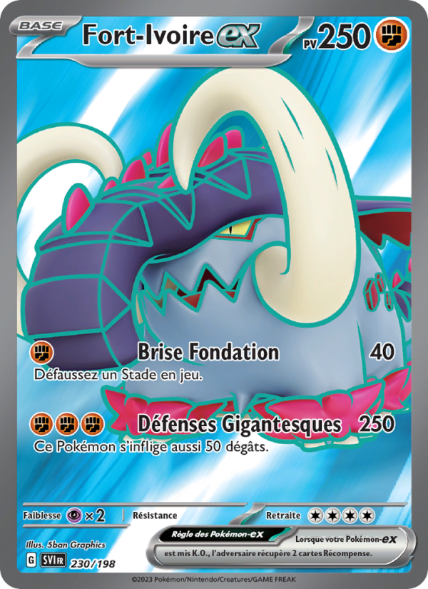 Fort-Ivoire-ex 230 — Scarlet & Violet (French Pokémon TCG card)