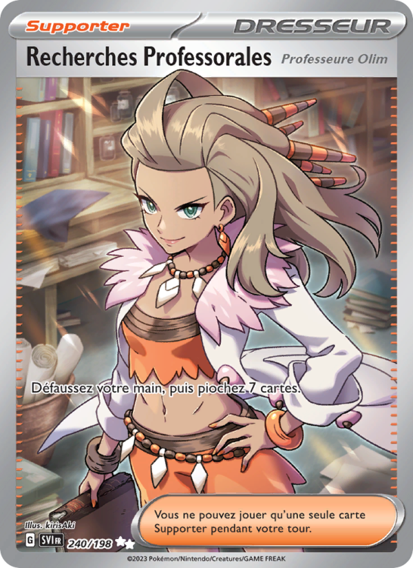 Recherches Professorales 240 — Scarlet & Violet (French Pokémon TCG card)