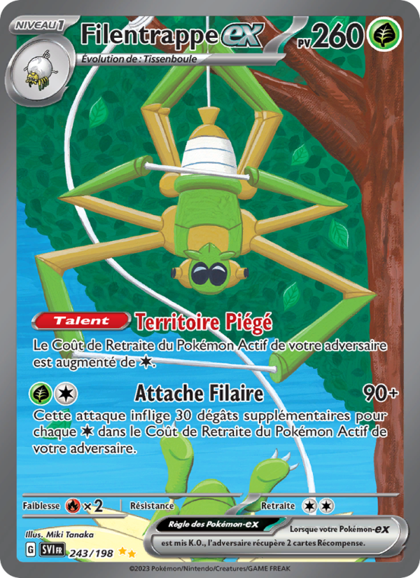 Filentrappe-ex 243 — Scarlet & Violet (French Pokémon TCG card)