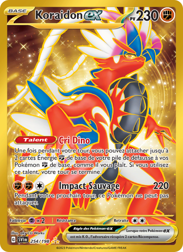 Koraidon-ex 254 — Scarlet & Violet (French Pokémon TCG card)