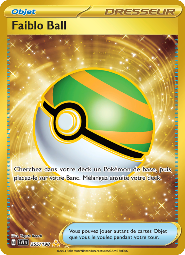 Faiblo Ball 255 — Scarlet & Violet (French Pokémon TCG card)