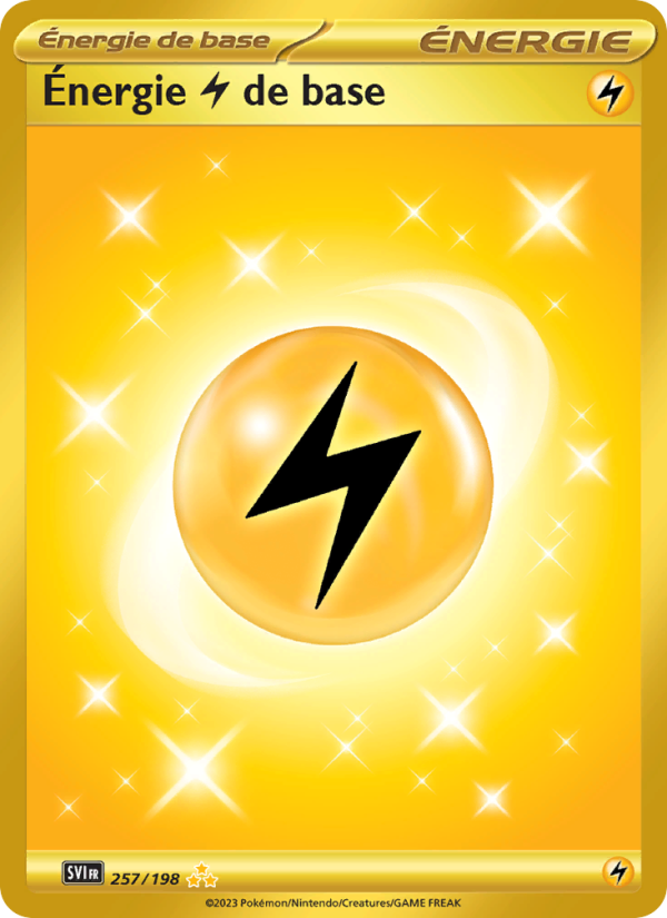 Énergie Lightning de base 257 — Scarlet & Violet (French Pokémon TCG card)
