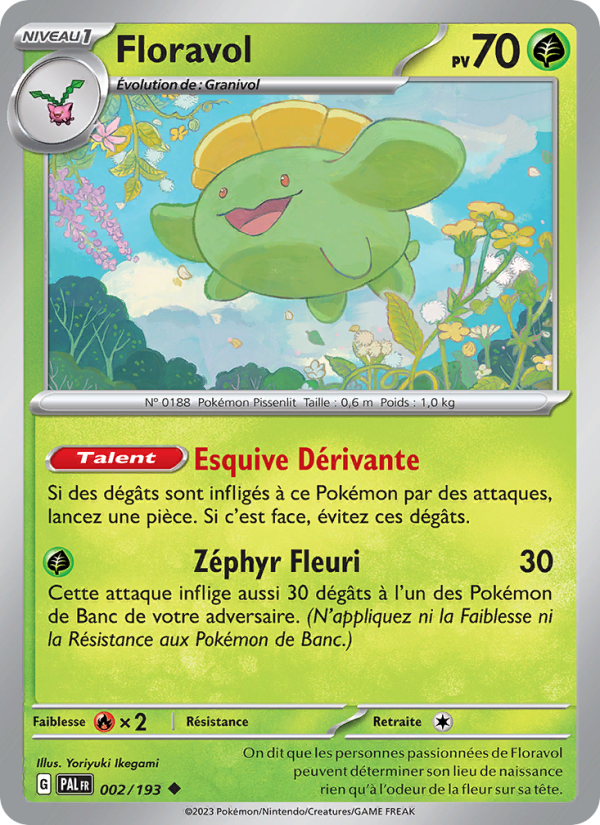 Floravol 002 — Paldea Evolved (French Pokémon TCG card)