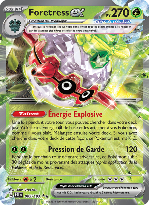 Foretress-ex 005 — Paldea Evolved (French Pokémon TCG card)