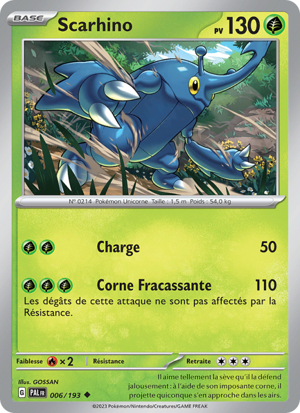 Scarhino 006 — Paldea Evolved (French Pokémon TCG card)
