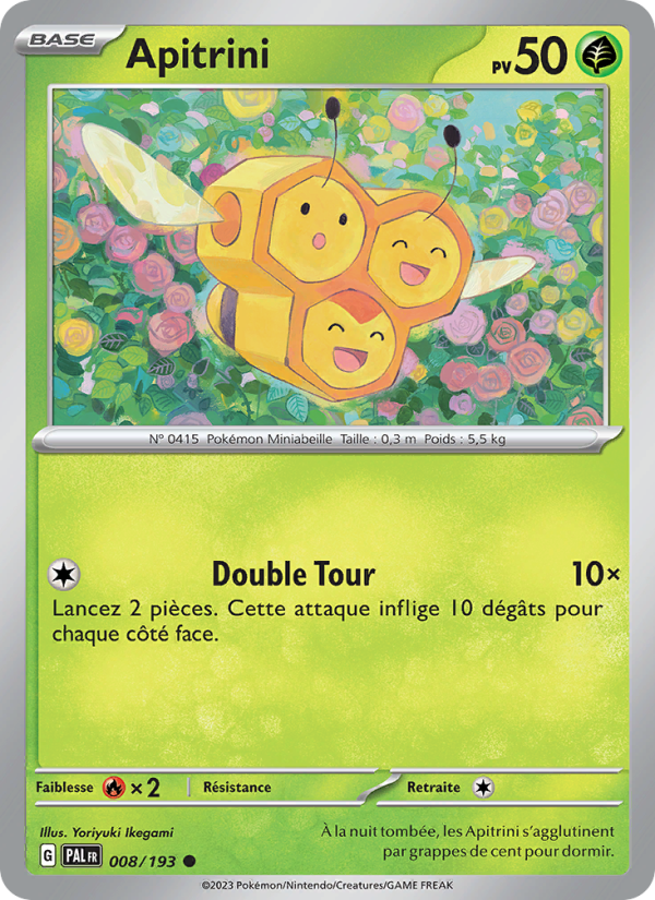 Apitrini 008 — Paldea Evolved (French Pokémon TCG card)