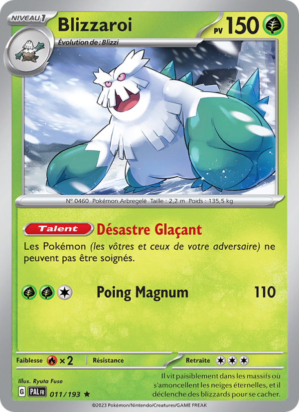 Blizzaroi 011 — Paldea Evolved (French Pokémon TCG card)