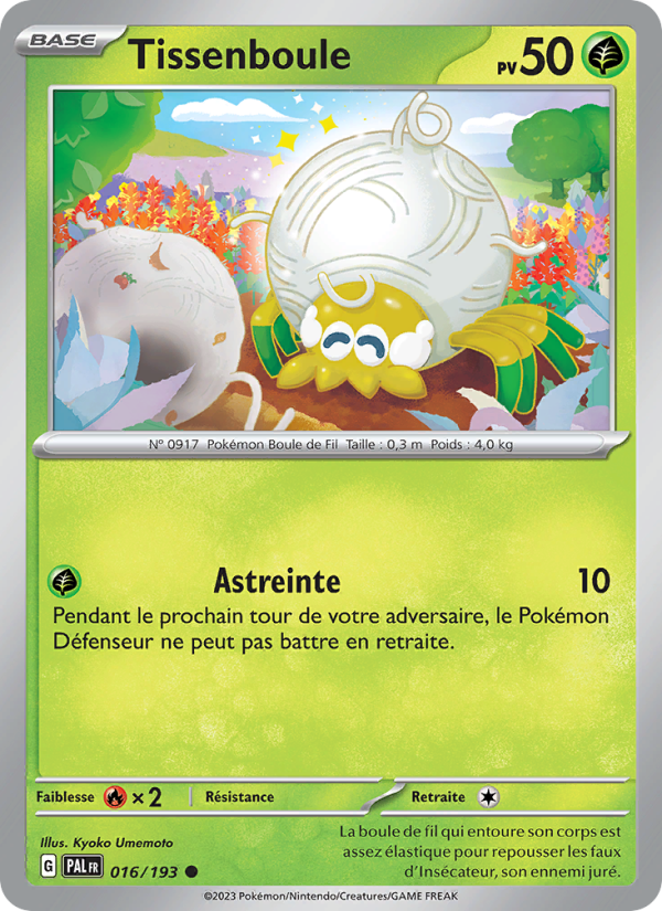 Tissenboule 016 — Paldea Evolved (French Pokémon TCG card)