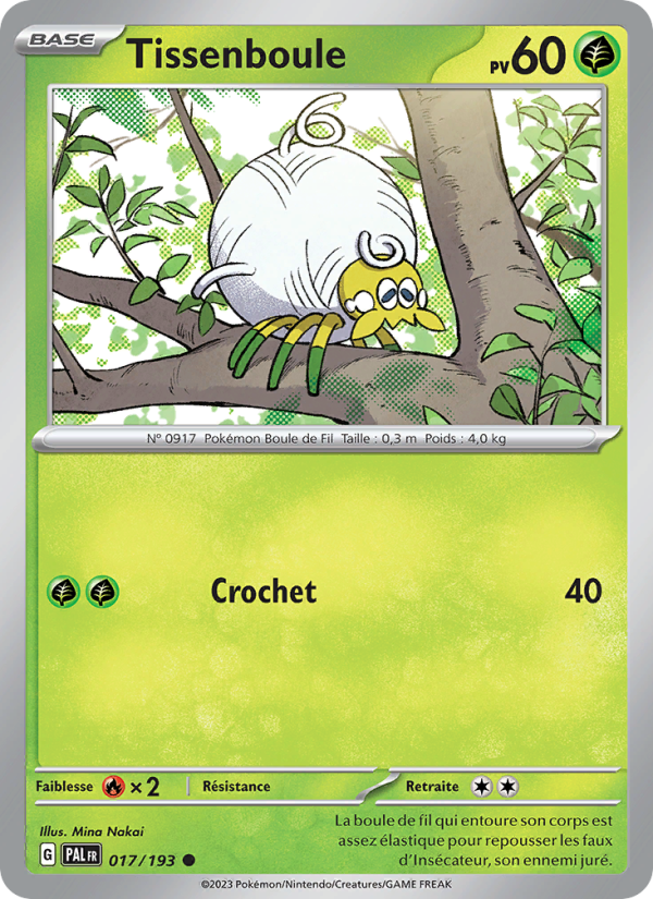 Tissenboule 017 — Paldea Evolved (French Pokémon TCG card)