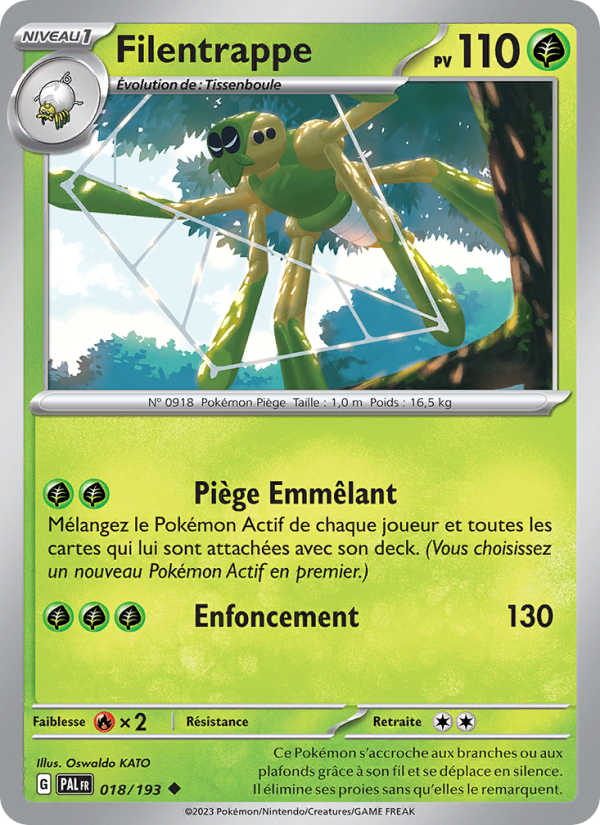 Filentrappe 018 — Paldea Evolved (French Pokémon TCG card)