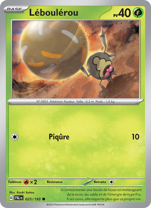 Léboulérou 025 — Paldea Evolved (French Pokémon TCG card)