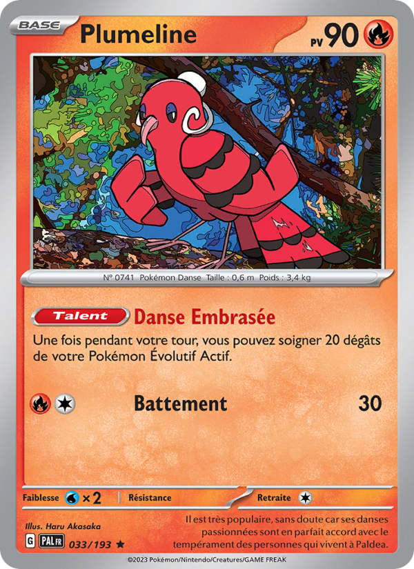 Plumeline 033 — Paldea Evolved (French Pokémon TCG card)