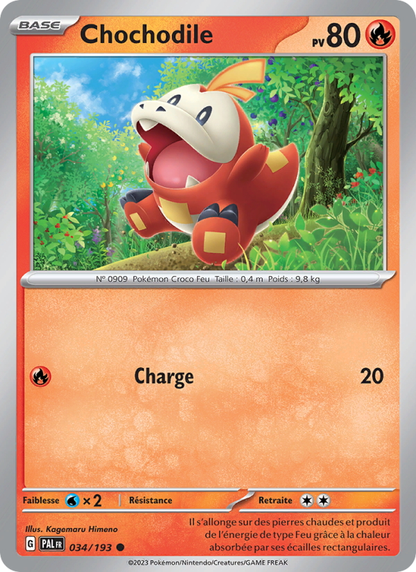 Chochodile 034 — Paldea Evolved (French Pokémon TCG card)