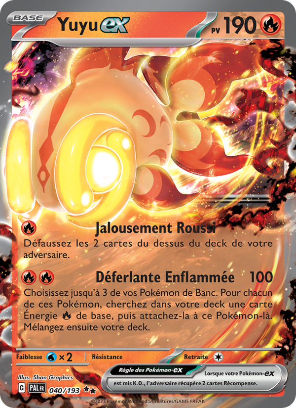 Yuyu-ex 040 — Paldea Evolved (French Pokémon TCG card)