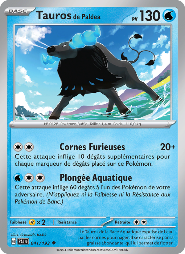 Tauros de Paldea 041 — Paldea Evolved (French Pokémon TCG card)