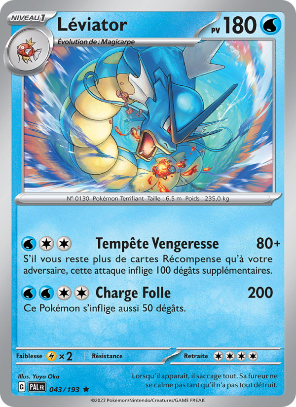 Léviator 043 — Paldea Evolved (French Pokémon TCG card)