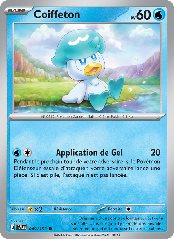 Coiffeton 049 — Paldea Evolved (French Pokémon TCG card)