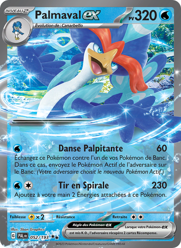 Palmaval-ex 052 — Paldea Evolved (French Pokémon TCG card)