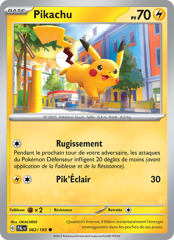 Pikachu 062 — Paldea Evolved (French Pokémon TCG card)