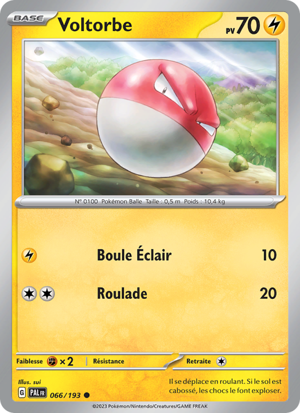 Voltorbe 066 — Paldea Evolved (French Pokémon TCG card)