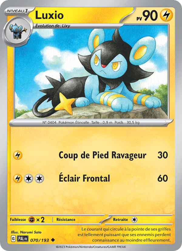 Luxio 070 — Paldea Evolved (French Pokémon TCG card)