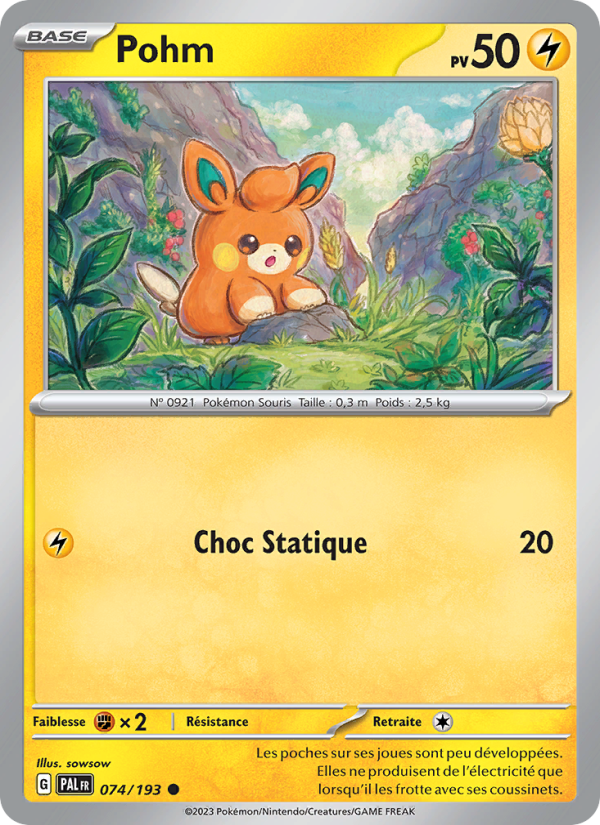 Pohm 074 — Paldea Evolved (French Pokémon TCG card)