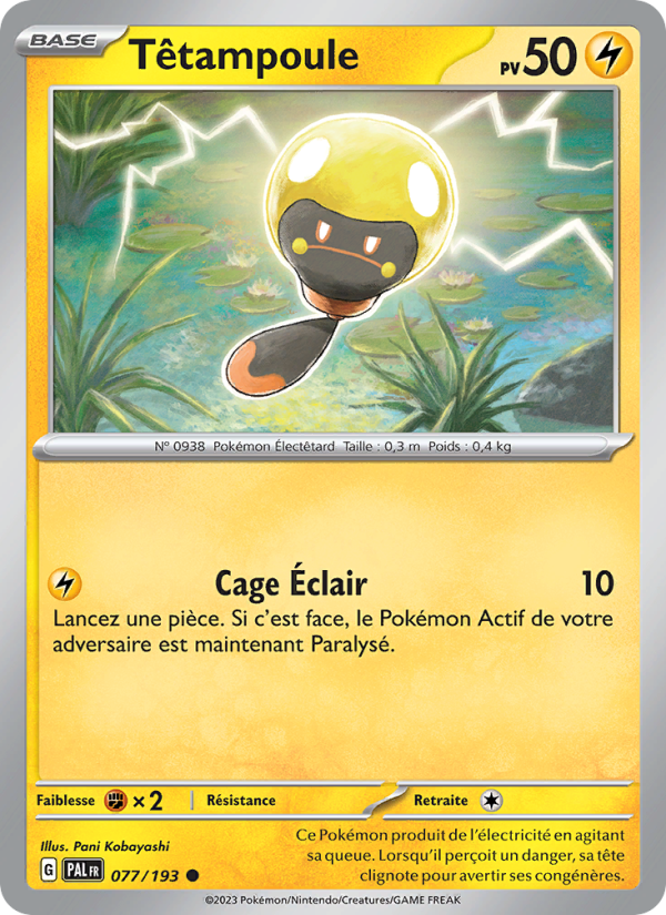 Têtampoule 077 — Paldea Evolved (French Pokémon TCG card)