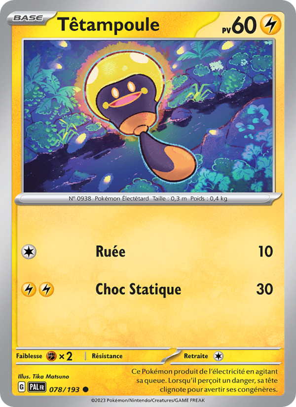 Têtampoule 078 — Paldea Evolved (French Pokémon TCG card)