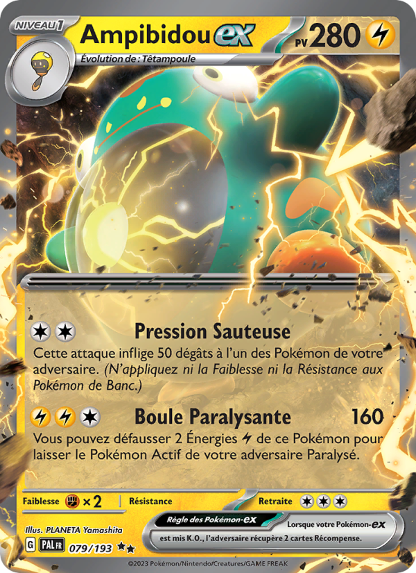Ampibidou-ex 079 — Paldea Evolved (French Pokémon TCG card)